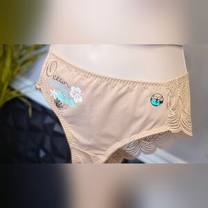 Ocean Drip Hibiscus & Starfish Panties LG NEW